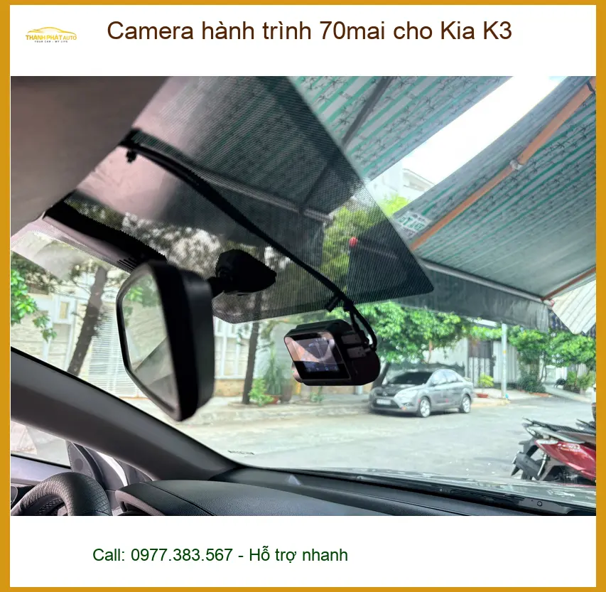 Chị Thanh lắp Camera hành trình 70mai cho Kia K3 Quận Bình Thạnh uy tín ảnh thực tế 3