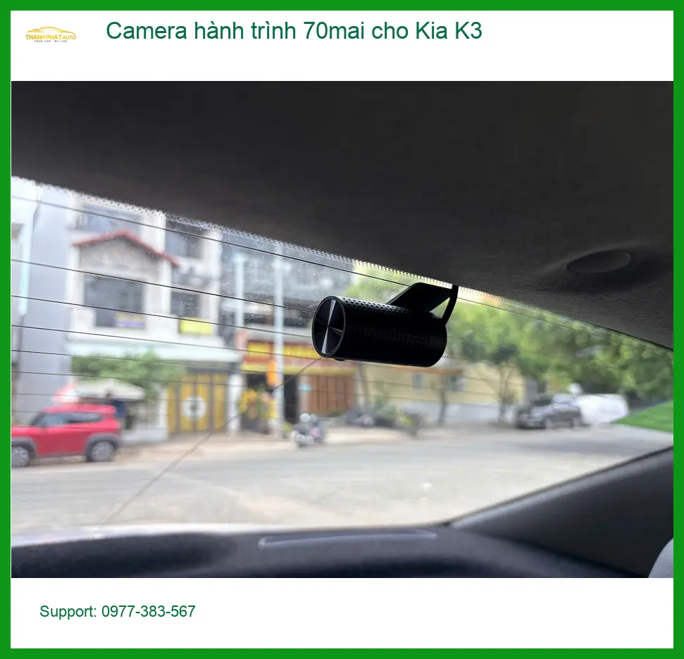Chị Thanh lắp Camera hành trình 70mai cho Kia K3 Quận Bình Thạnh uy tín ảnh thực tế 4