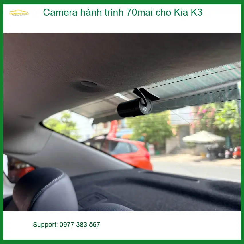 Anh Cường lắp camera hành trình 70mai cho Kia K3 tại Hóc Môn để yên tâm lái xe ảnh thực tế 4
