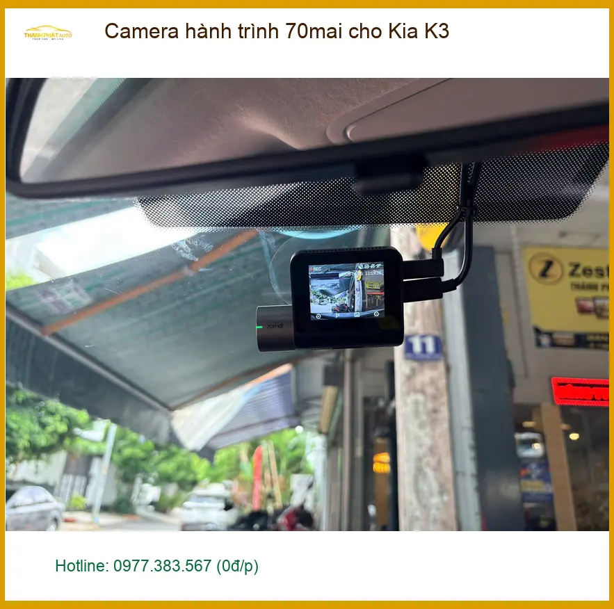 Anh Khải lắp Camera hành trình 70mai cho Kia K3 tại Quận 6 ghi lại hành trình an toàn ảnh thực tế 2