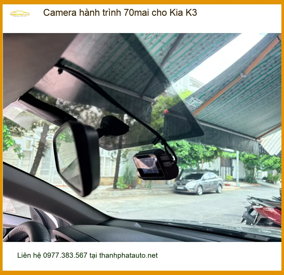 Anh Khải lắp Camera hành trình 70mai cho Kia K3 tại Quận 6 ghi lại hành trình an toàn ảnh thực tế 3