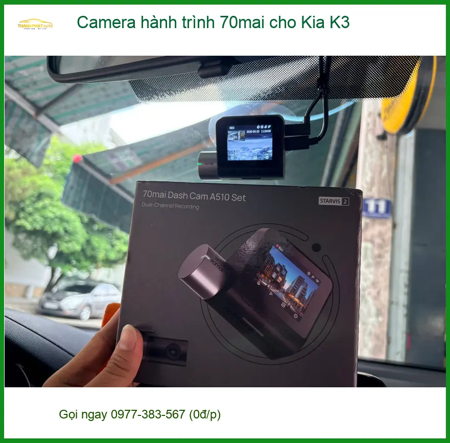 Anh Khải lắp Camera hành trình 70mai cho Kia K3 tại Quận 6 ghi lại hành trình an toàn ảnh thực tế 5