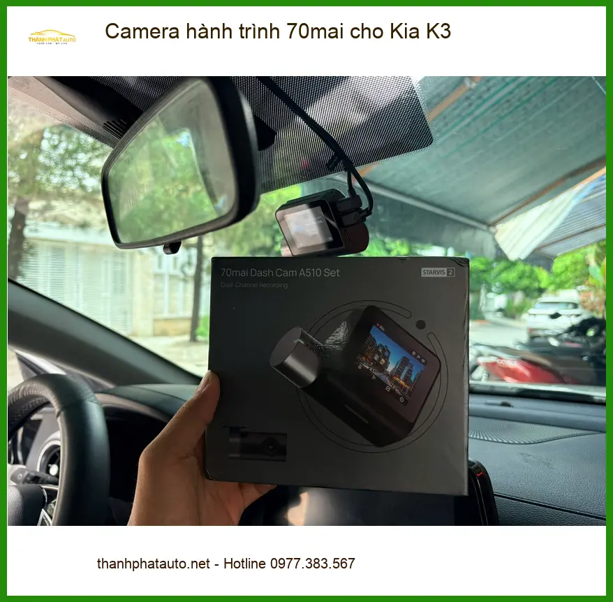 Chị Lan Anh gắn Camera hành trình 70mai cho Kia K3 ở Quận 10 giá tốt ảnh thực tế 3