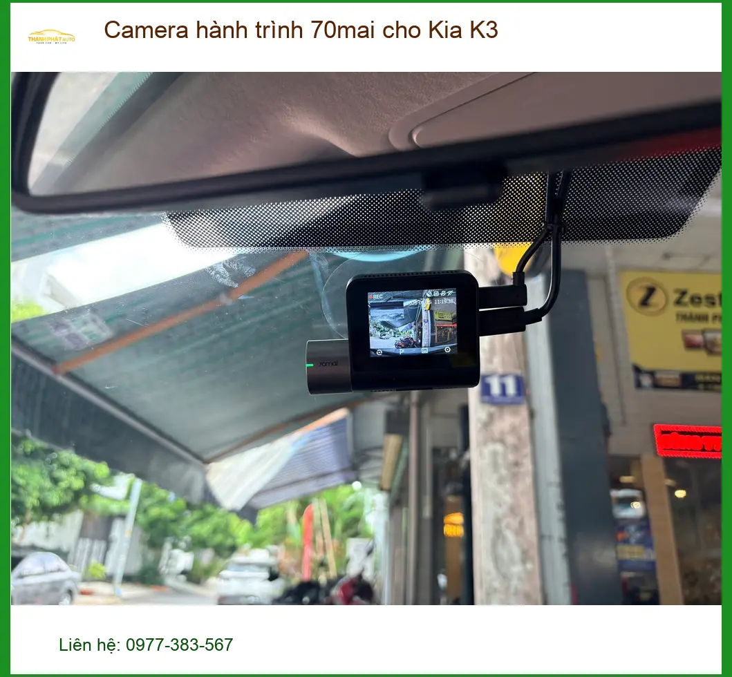 Chị Lan Anh gắn Camera hành trình 70mai cho Kia K3 ở Quận 10 giá tốt ảnh thực tế 4