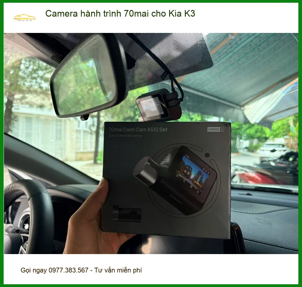 Anh Khải lắp Camera hành trình 70mai cho Kia K3 Quận 4 để an tâm hơn ảnh thực tế 3