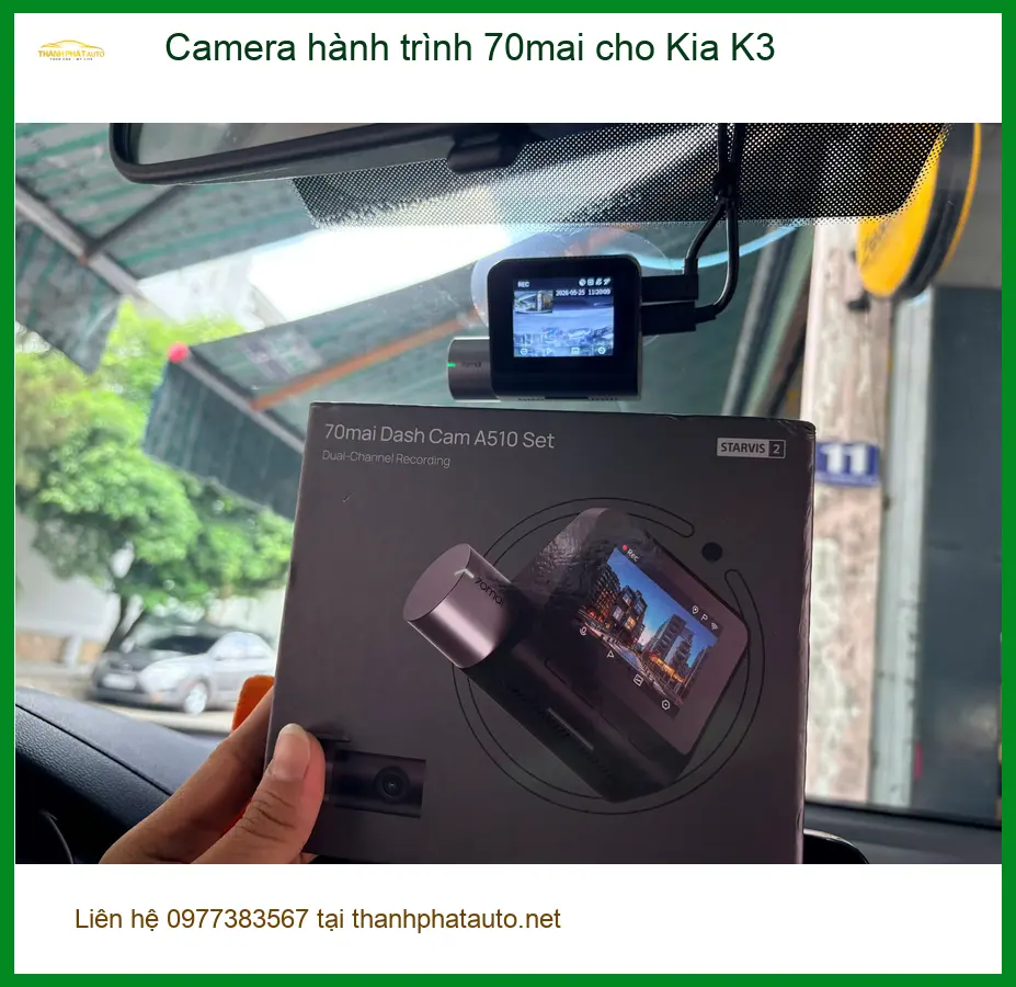 Anh Minh lắp Camera hành trình 70mai cho Kia K3 ở Quận 1 ảnh thực tế 5
