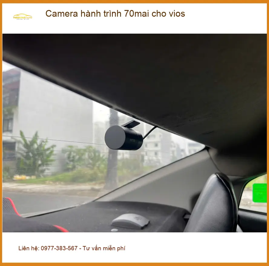 Anh Kiên lắp Camera hành trình 70mai cho Vios tại Quận 12 để yên tâm lái xe ảnh thực tế 3