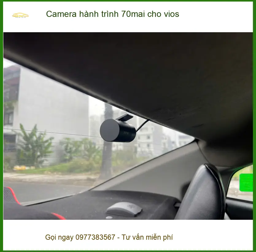 Chú Minh lắp Camera hành trình 70mai cho Vios tại Quận 9 chính hãng, giá tốt ảnh thực tế 3