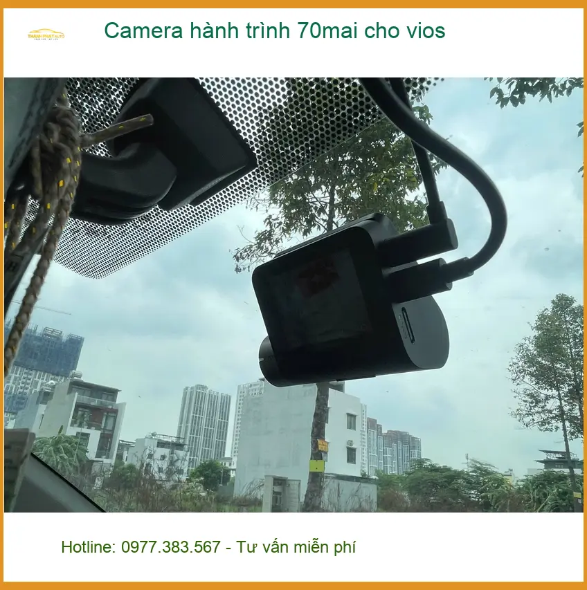 Chú Minh lắp Camera hành trình 70mai cho Vios tại Quận 9 chính hãng, giá tốt ảnh thực tế 4
