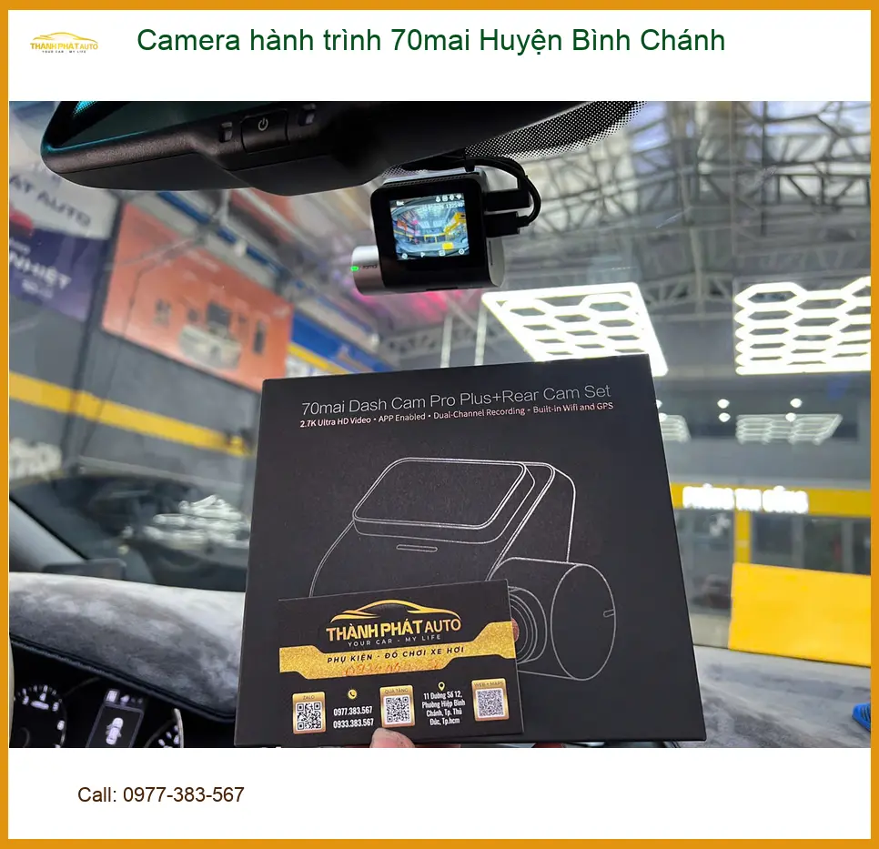 Cửa Hàng Gắn Camera Hành Trình Ô Tô 70mai Tại Huyện Bình Chánh - Giá Tốt TPHCM ảnh thực tế 2