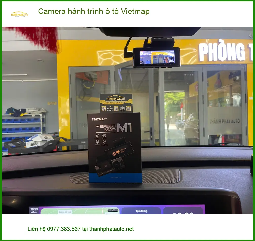 Anh Lâm lắp Camera hành trình Vietmap cho VinFast Lux A2.0 tại Hóc Môn ảnh thực tế 2