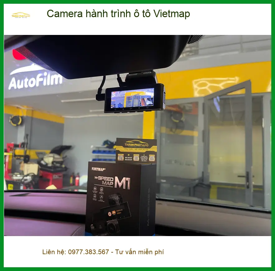 Anh Bình lắp Camera hành trình Vietmap cho Toyota Camry ở Quận 8 ghi bằng chứng ảnh thực tế 2