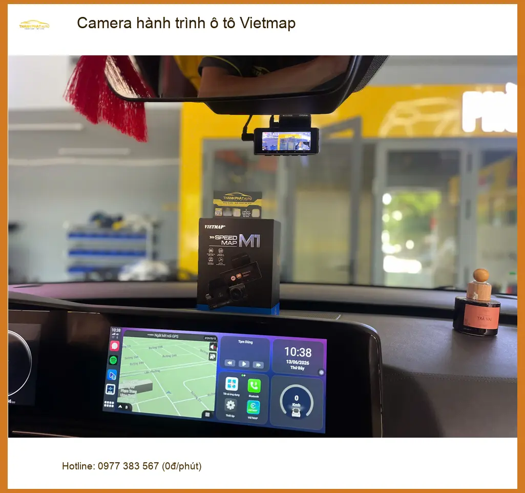 Anh Bình lắp Camera hành trình Vietmap cho Toyota Camry ở Quận 8 ghi bằng chứng ảnh thực tế 3