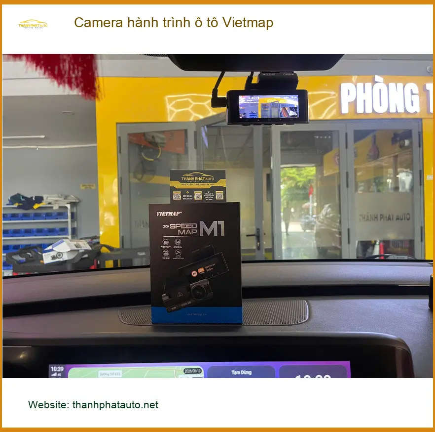 Anh Bình lắp Camera hành trình Vietmap cho Toyota Camry ở Quận 8 ghi bằng chứng ảnh thực tế 4