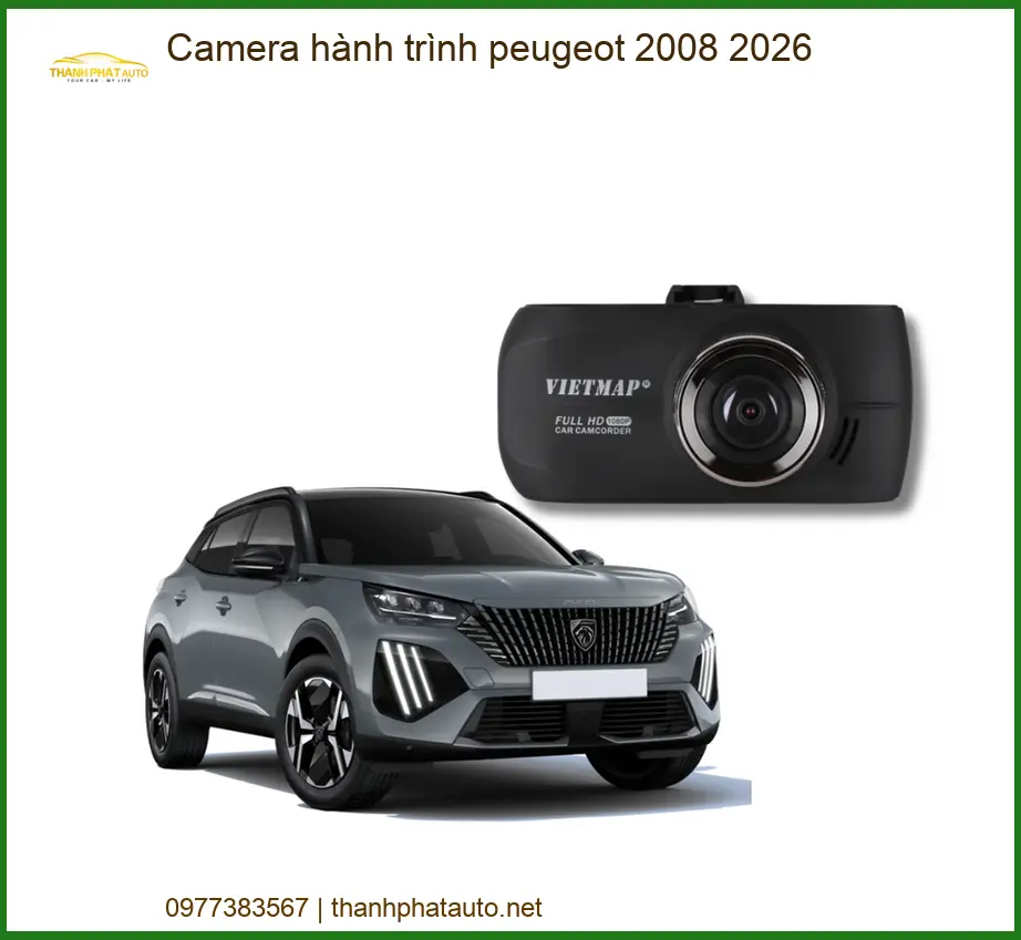Camera Hành Trình Peugeot 2008 2026 - Trung Tâm Lắp Đặt Uy Tín TPHCM