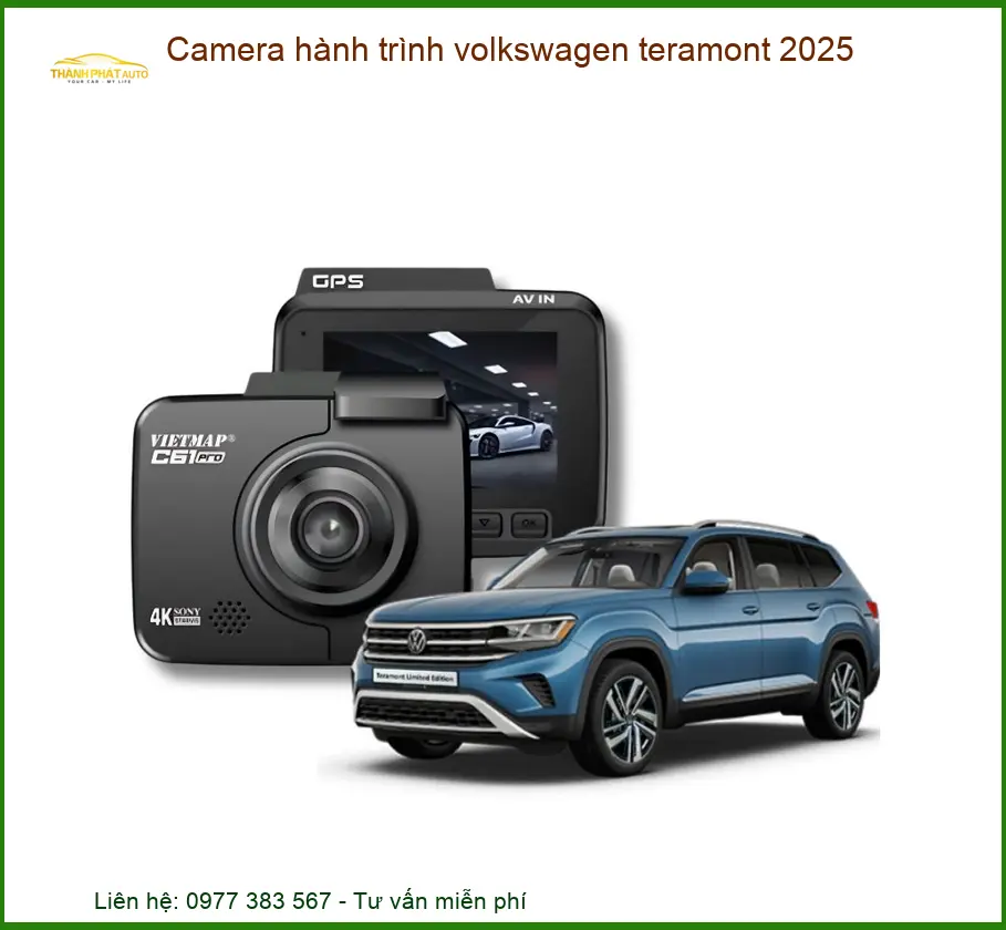 Camera Hành Trình Volkswagen Teramont - Trung Tâm Lắp Đặt Uy Tín TPHCM