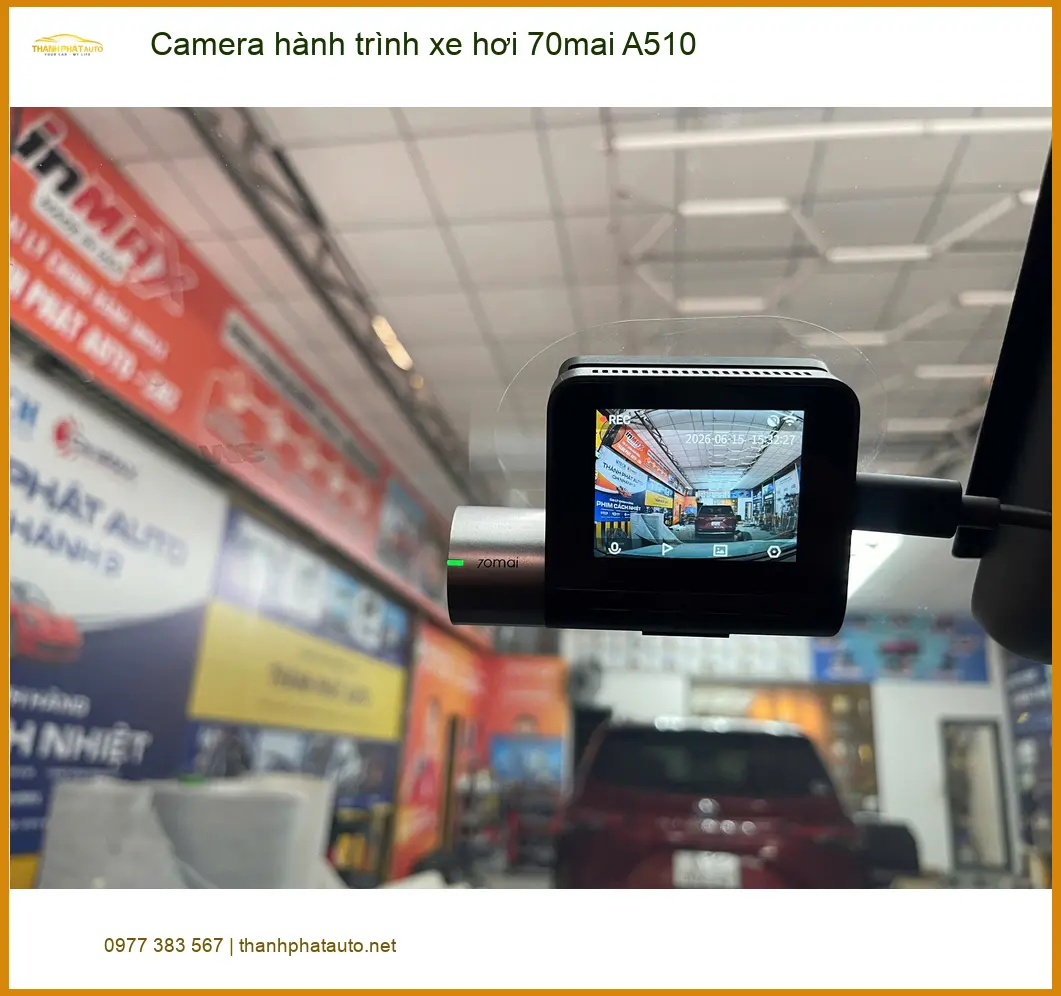 Chị Thảo lắp Camera hành trình 70mai A510 Honda CR-V tại Nhà Bè yên tâm