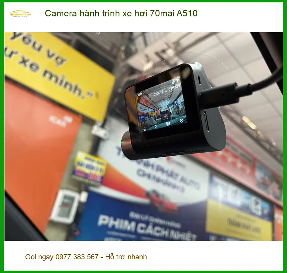 Chị Thảo lắp Camera hành trình 70mai A510 Honda CR-V tại Nhà Bè yên tâm ảnh thực tế 2