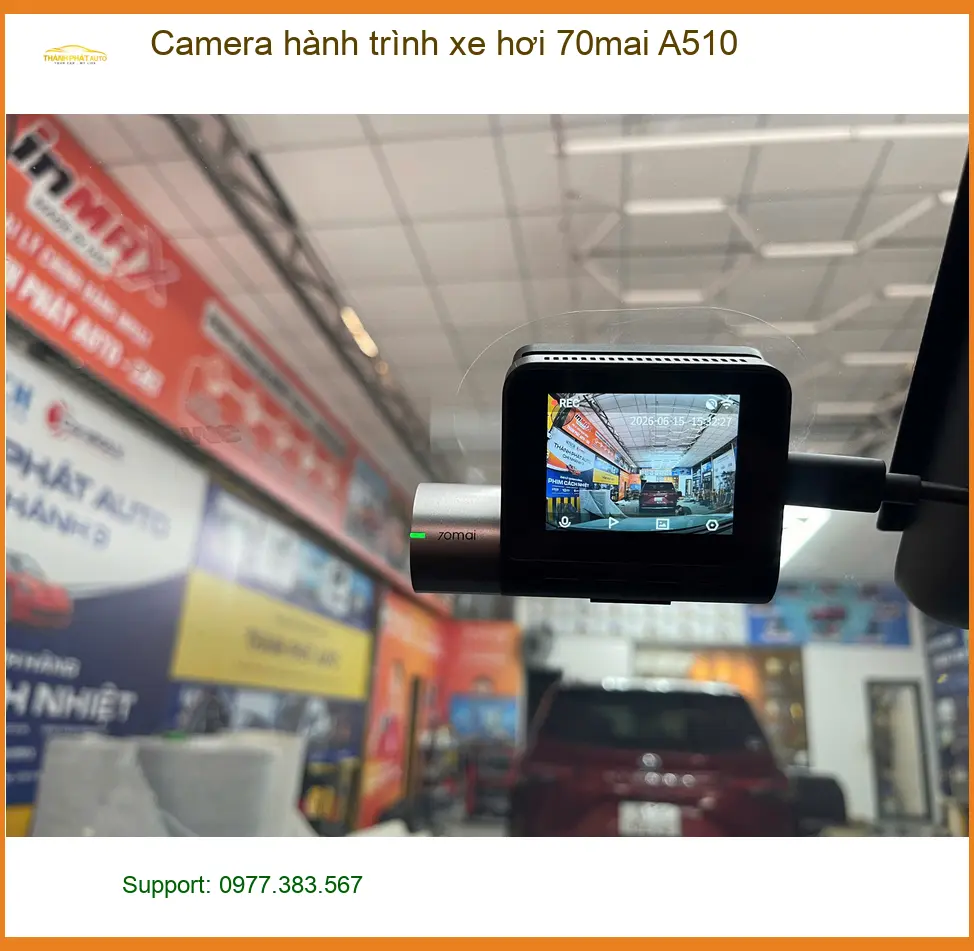 Anh Tùng lắp Camera hành trình 70mai A510 cho Camry tại Quận Bình Thạnh ảnh thực tế 5