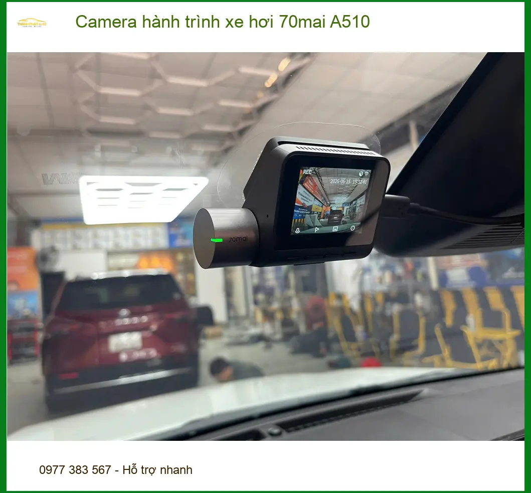 Anh Tùng lắp Camera hành trình 70mai A510 cho Hyundai Accent tại Hóc Môn