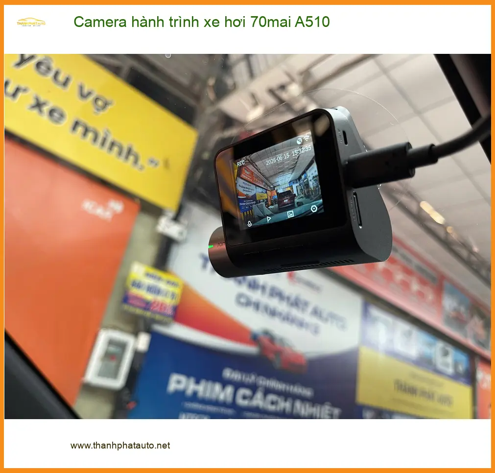 Anh Tùng lắp Camera hành trình 70mai A510 cho Hyundai Accent tại Hóc Môn ảnh thực tế 2