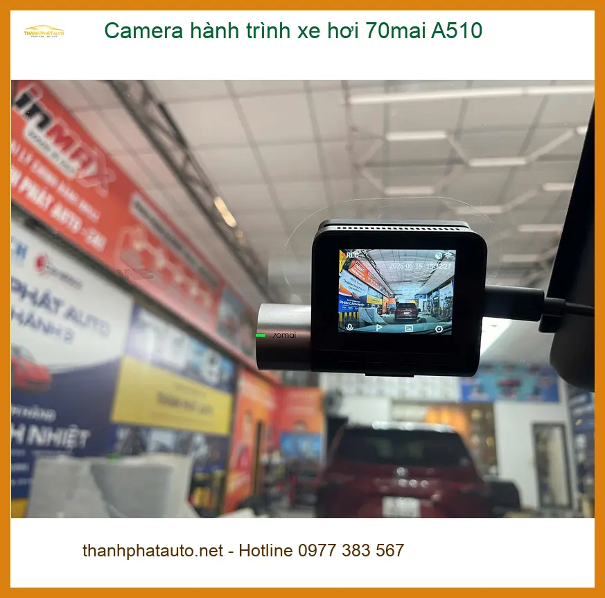 Anh Tùng lắp Camera hành trình 70mai A510 cho Hyundai Accent tại Hóc Môn ảnh thực tế 4