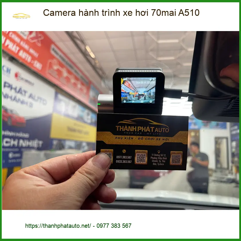 Anh Trọng lắp camera hành trình 70mai A510 cho Creta tại Quận Bình Tân