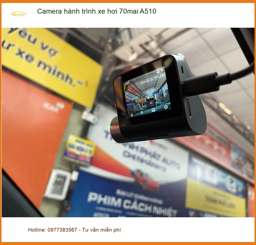 Anh Trọng lắp camera hành trình 70mai A510 cho Creta tại Quận Bình Tân ảnh thực tế 3
