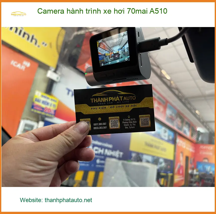 Anh Trọng lắp camera hành trình 70mai A510 cho Creta tại Quận Bình Tân ảnh thực tế 4