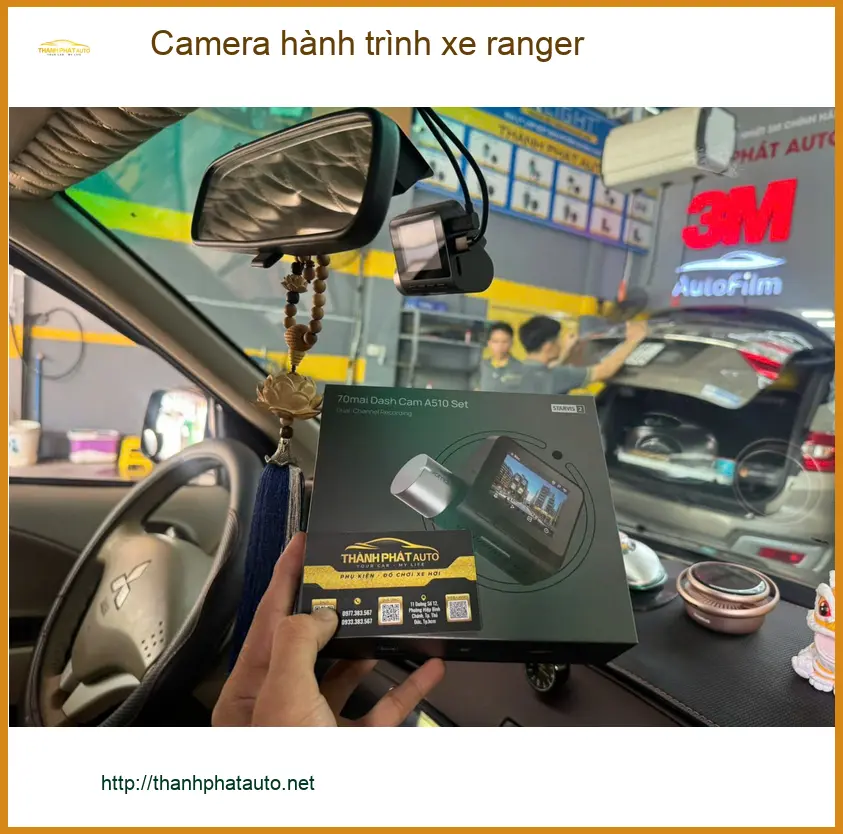 Chị Mai Anh gắn camera hành trình xe Ranger ở Thủ Đức để an tâm di chuyển