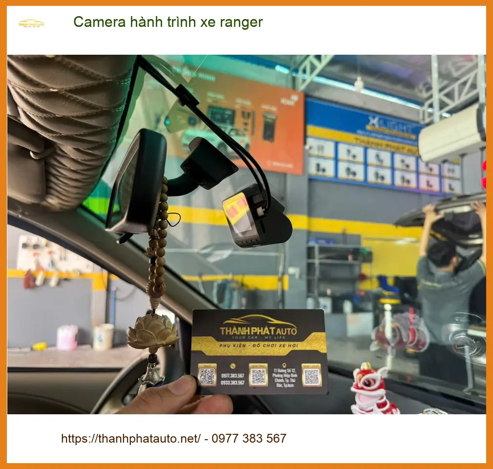Chị Mai Anh gắn camera hành trình xe Ranger ở Thủ Đức để an tâm di chuyển ảnh thực tế 3