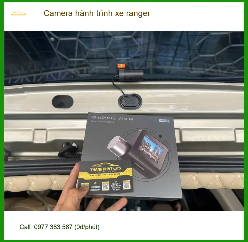 Chị Mai Anh gắn camera hành trình xe Ranger ở Thủ Đức để an tâm di chuyển ảnh thực tế 4