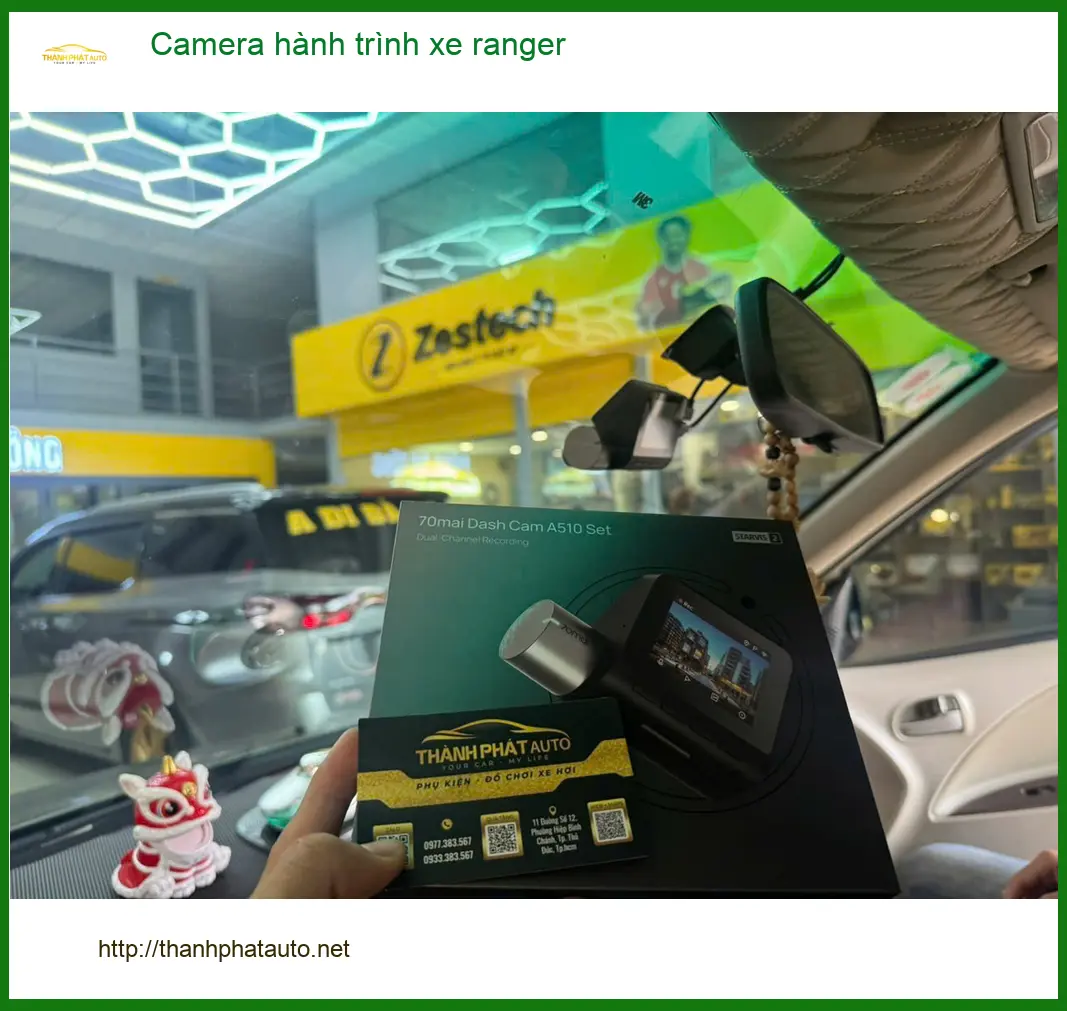 Chú Tấn lắp Camera hành trình xe Ranger chính hãng tại Quận Bình Thạnh ảnh thực tế 3
