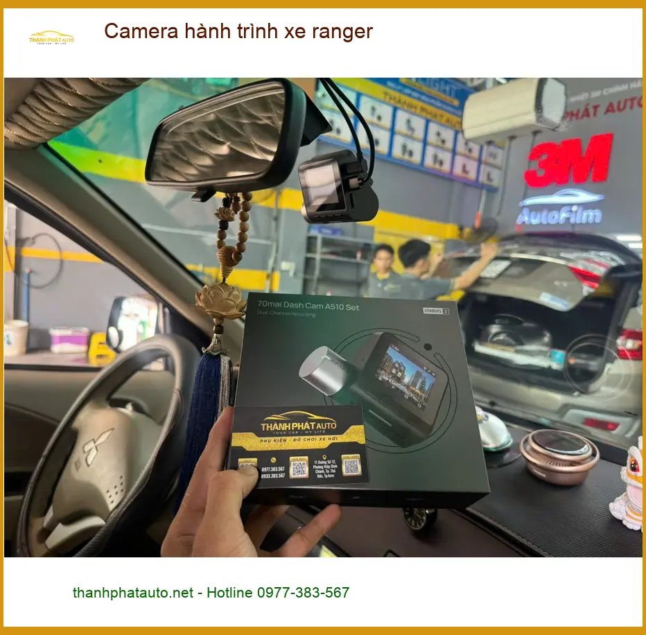 Chú Tấn lắp Camera hành trình xe Ranger chính hãng tại Quận Bình Thạnh ảnh thực tế 5