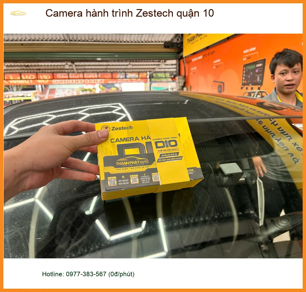 Địa Chỉ Lắp Camera Hành Trình Ô Tô Zestech quận 10 - Lắp Đặt Uy Tín TPHCM ảnh thực tế 3