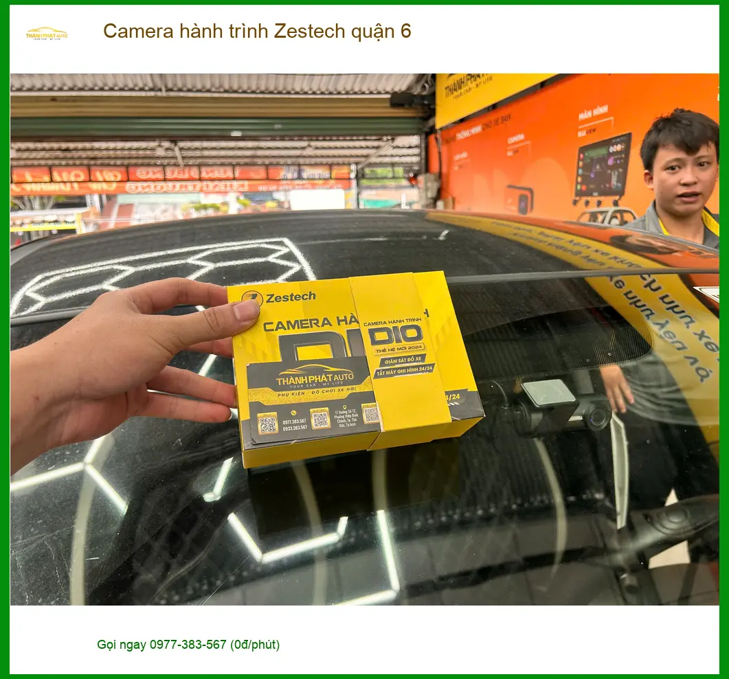 Nơi Gắn Camera Hành Trình Ô Tô hành trình Zestech quận 6 - Giá Tốt TPHCM ảnh thực tế 2