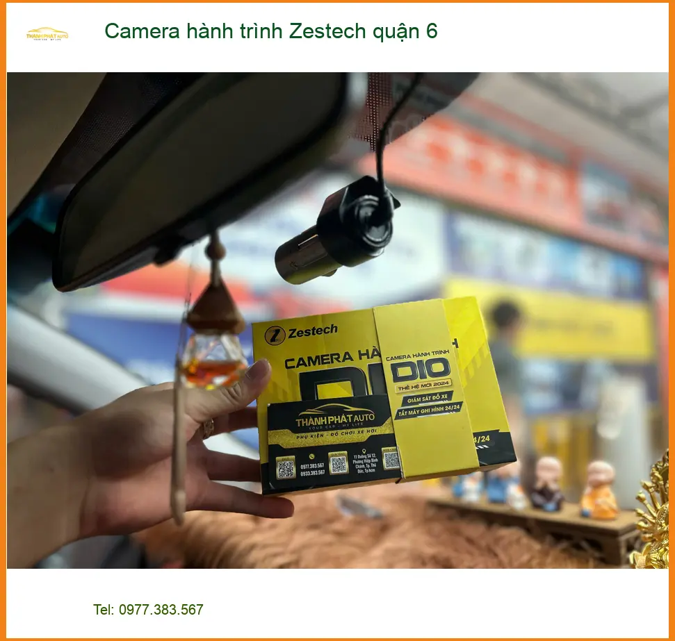 Nơi Gắn Camera Hành Trình Ô Tô hành trình Zestech quận 6 - Giá Tốt TPHCM ảnh thực tế 3