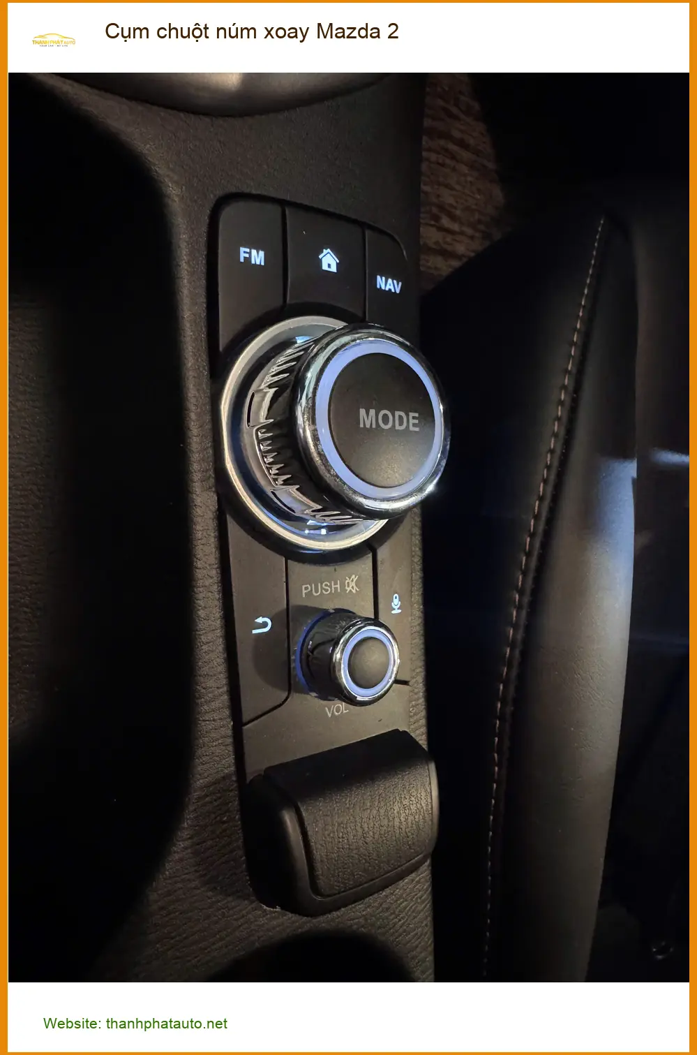 Chị Mai Anh lắp Cụm chuột núm xoay Mazda 2 để tiện thao tác giải trí tại Quận 2 ảnh thực tế 3