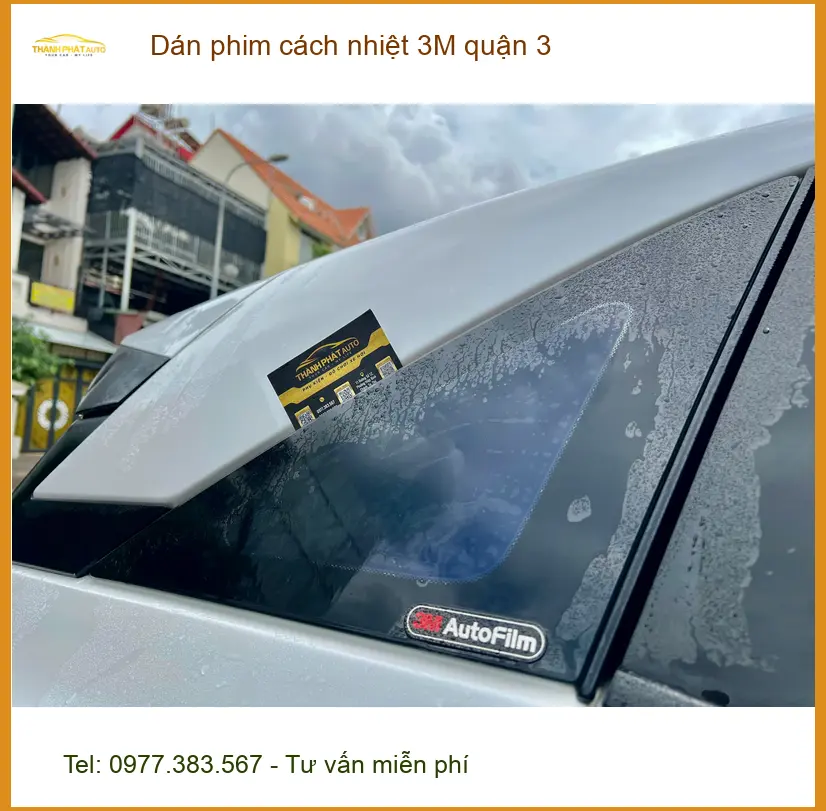Trung Tâm Dán Phim Cách Nhiệt Ô Tô phim cách nhiệt 3M quận 3 - Lắp Đặt Uy Tín TPHCM