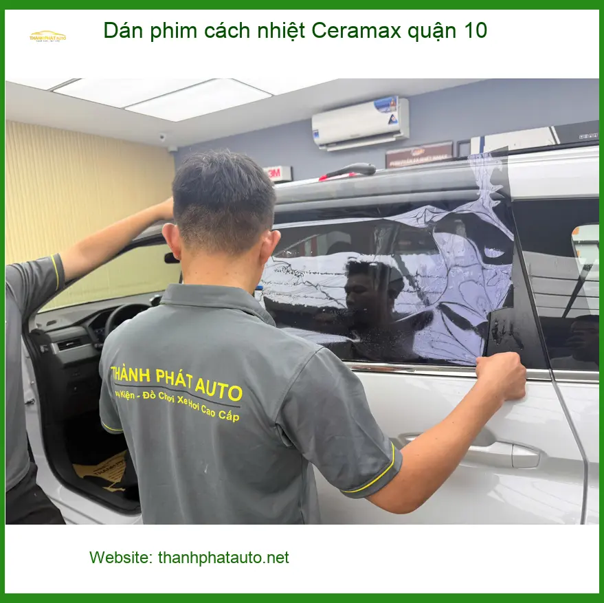 Nơi Dán Phim Cách Nhiệt Ô Tô phim cách nhiệt Ceramax quận 10 - Giá Tốt TPHCM ảnh thực tế 2