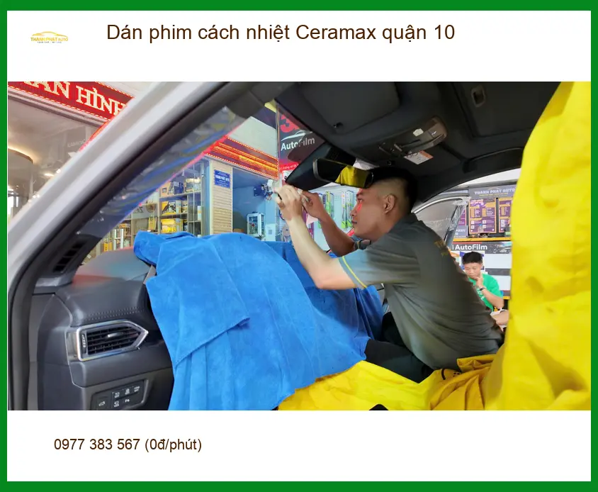Nơi Dán Phim Cách Nhiệt Ô Tô phim cách nhiệt Ceramax quận 10 - Giá Tốt TPHCM ảnh thực tế 3