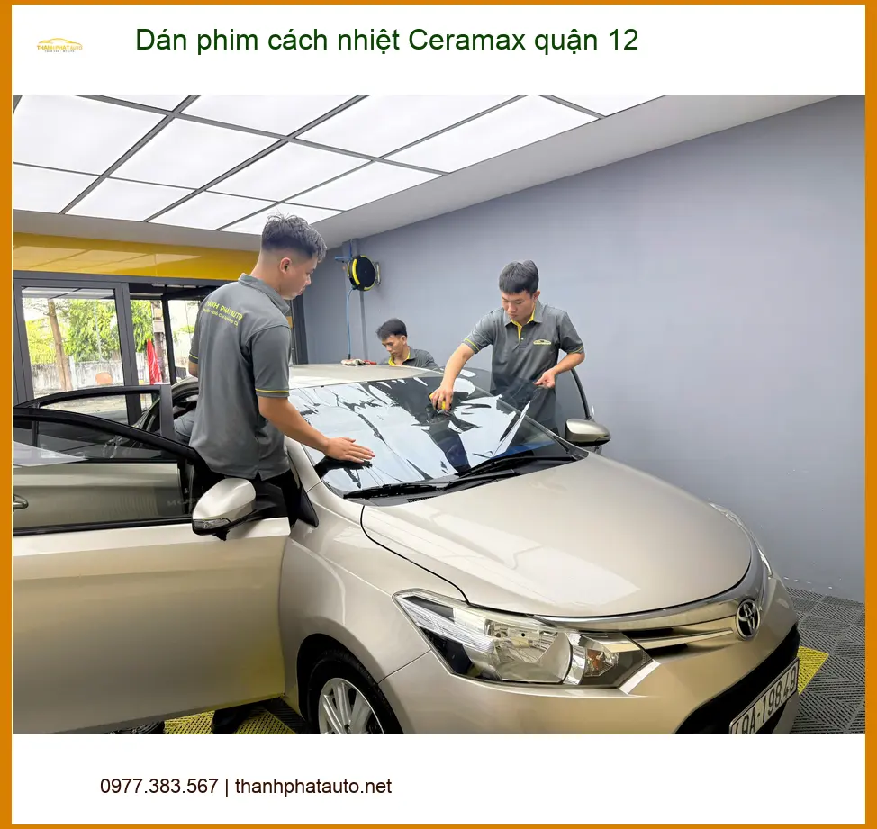 Nơi Dán Phim Cách Nhiệt Ô Tô phim cách nhiệt Ceramax quận 12 - Giá Tốt TPHCM ảnh thực tế 2