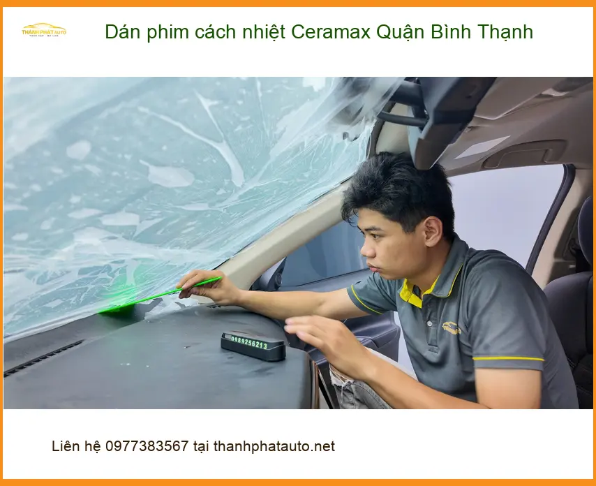 Địa Chỉ Dán Phim Cách Nhiệt Ceramax Quận Bình Thạnh - Lắp Đặt Uy Tín TPHCM ảnh thực tế 2