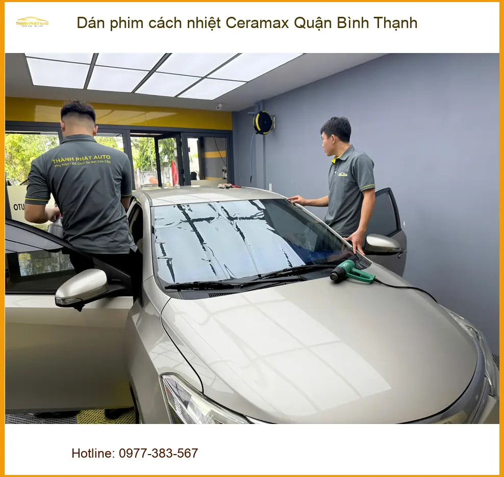Địa Chỉ Dán Phim Cách Nhiệt Ceramax Quận Bình Thạnh - Lắp Đặt Uy Tín TPHCM ảnh thực tế 3