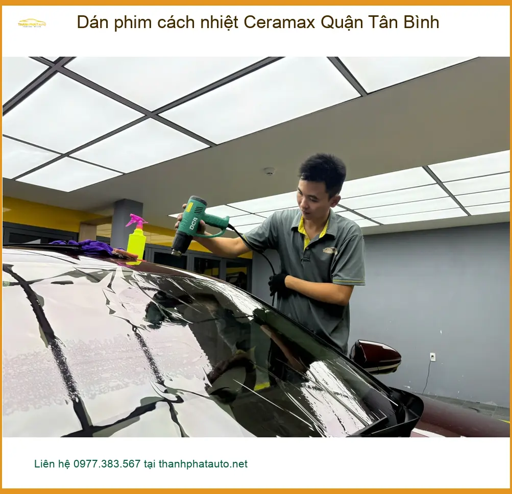 Trung Tâm Dán Phim Cách Nhiệt Ceramax Quận Tân Bình - Thi Công Chuyên Nghiệp ảnh thực tế 2