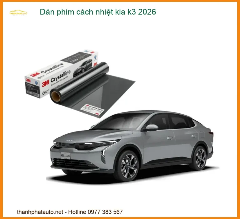Dán Phim Cách Nhiệt Chống Nóng Xe Kia K3 - Trung Tâm Gắn Chính Hãng TPHCM