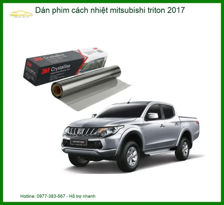 Dán Phim Cách Nhiệt Mitsubishi Triton 2017 - Địa Chỉ Lắp Đặt Uy Tín TPHCM