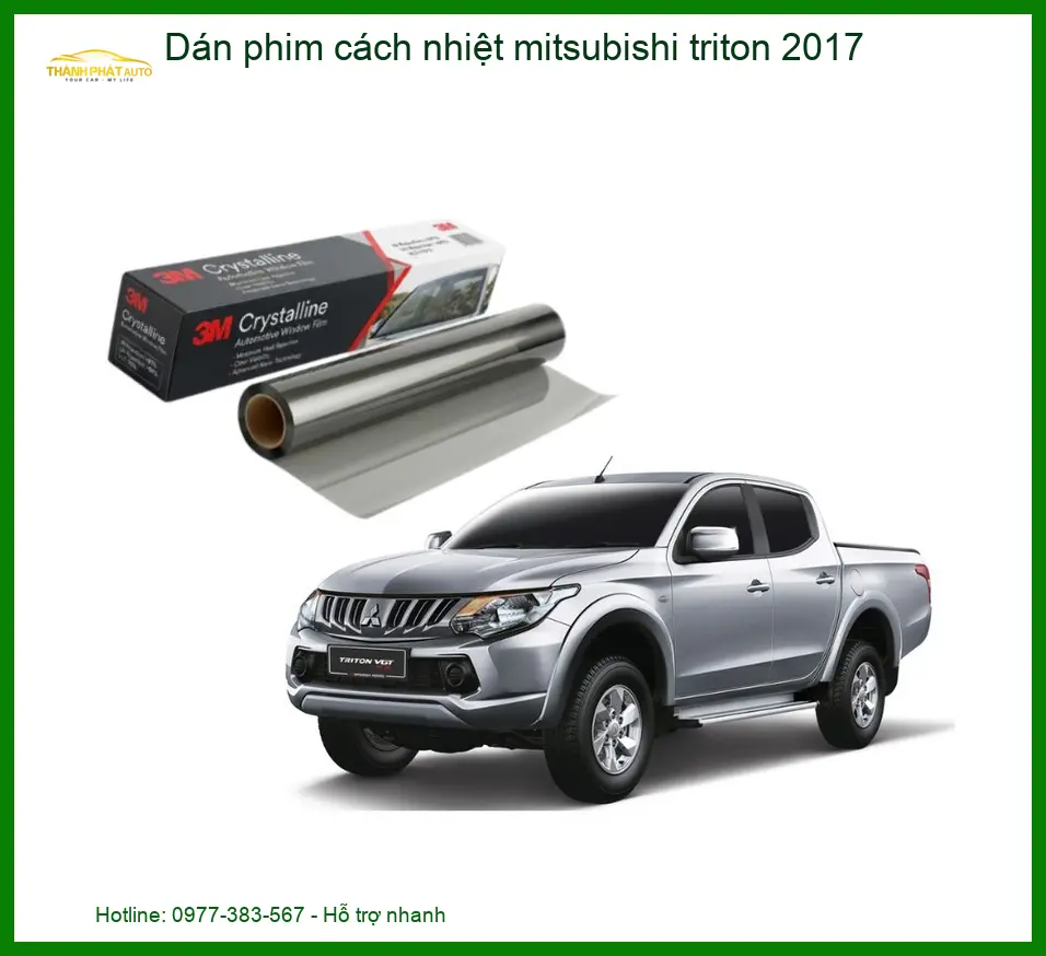 Dán Phim Cách Nhiệt Mitsubishi Triton 2017 - Địa Chỉ Lắp Đặt Uy Tín TPHCM