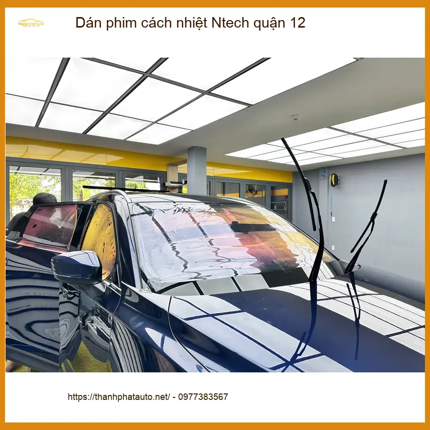 Nơi Dán Phim Cách Nhiệt Ô Tô phim cách nhiệt Ntech quận 12 - Giá Tốt TPHCM ảnh thực tế 2
