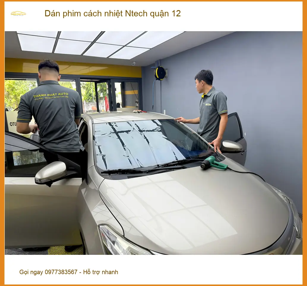 Nơi Dán Phim Cách Nhiệt Ô Tô phim cách nhiệt Ntech quận 12 - Giá Tốt TPHCM ảnh thực tế 3